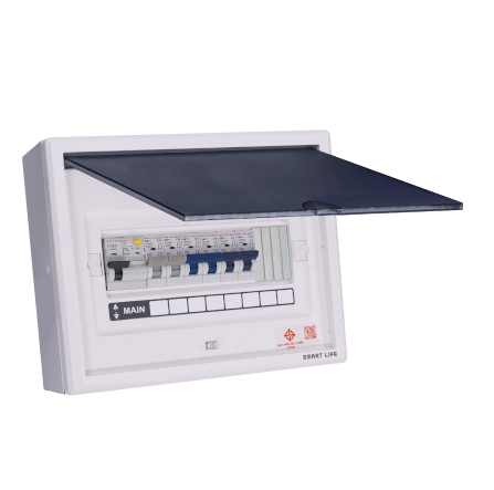 ชุดตู้คอนซูมเมอร์ 6 ช่อง เบรคเกอร์กันดูด 32 แอมป์ เซฟ-ที-คัท สมาร์ท รุ่น F2_2